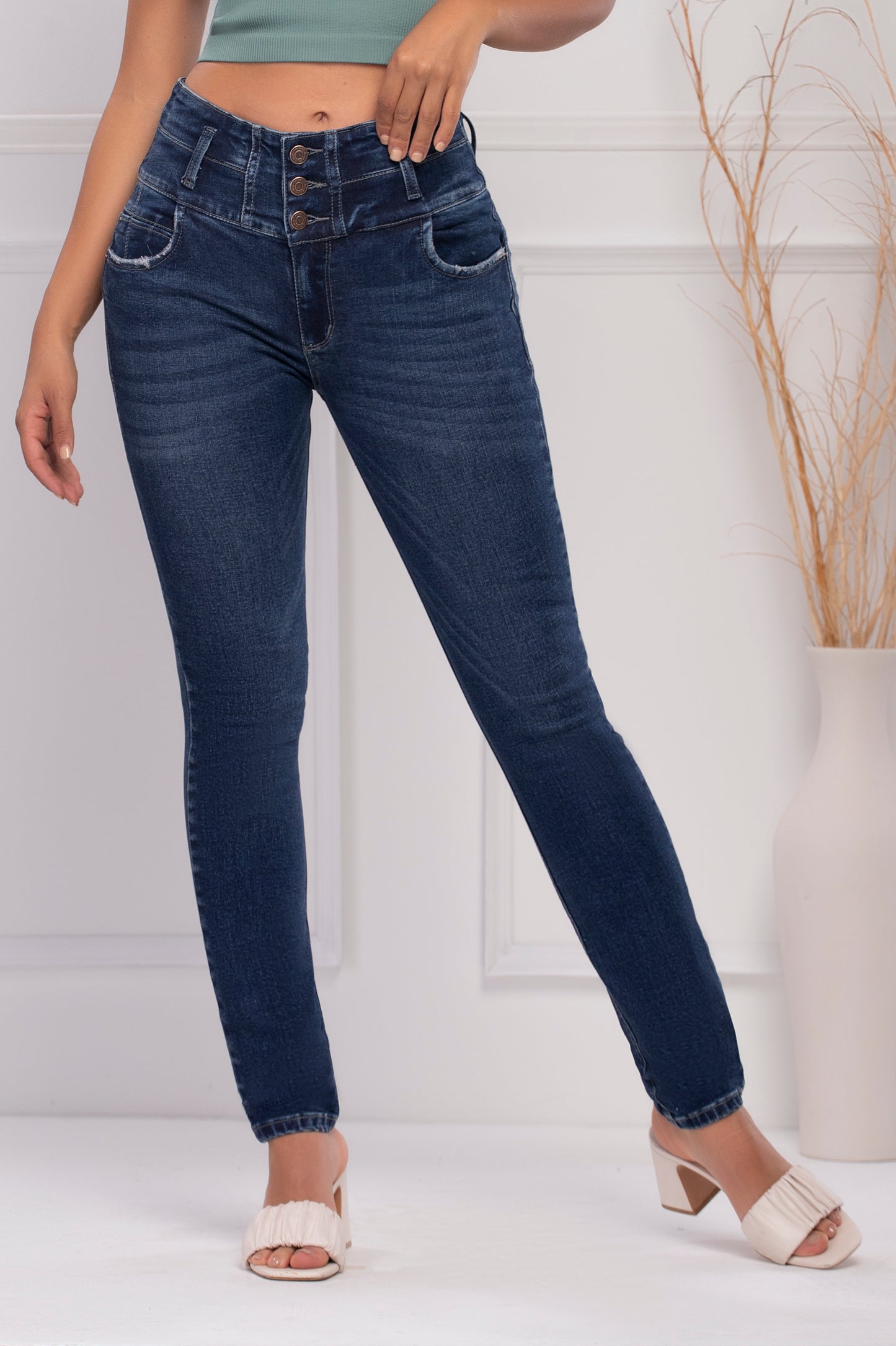 Noosa  Push Up Jeans - Hight Waist - Blue