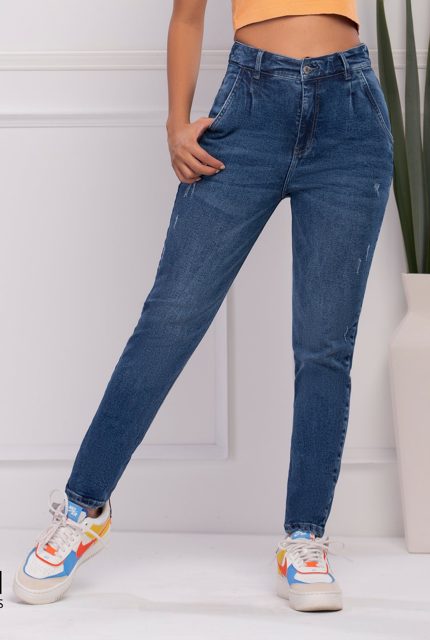 Blinky Push Up Jeans -Hight Waisted Blue