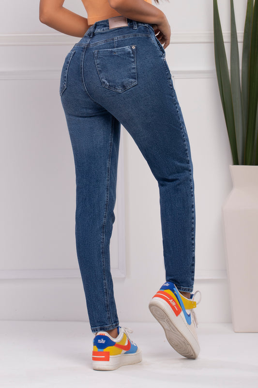 Blinky Push Up Jeans -Hight Waisted Blue