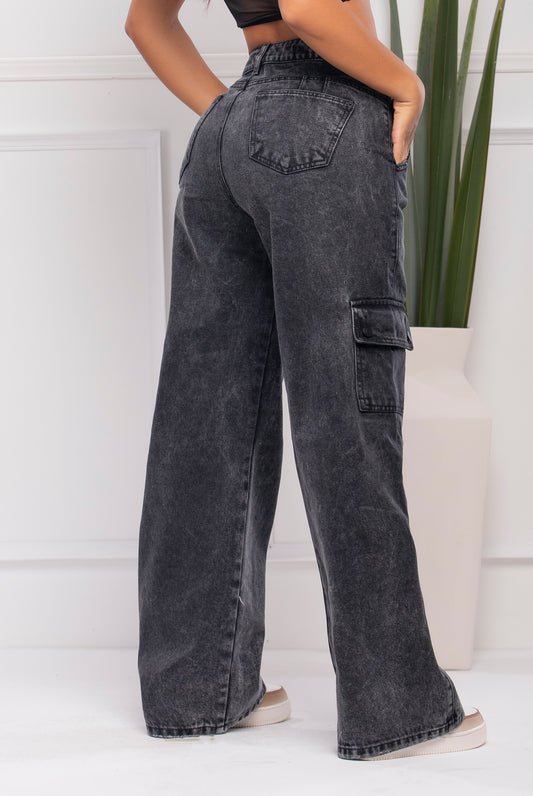 Lucky  Push Up Jeans - Higt Waist -Dark grey